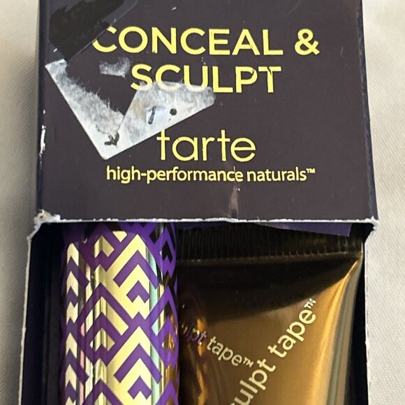 TARTE DOUBLE DUTY BEAUTY SHAPE TAPE CONCEALER 12N FAIR NEUTRAL & sculpt s bronze - Picture 2 of 9